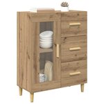 vidaXL Buffet Chêne artisanal 69 5 x 34 x 90 cm Bois d'ingénierie