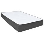 vidaXL Sommier à lattes de lit Gris foncé Tissu 140x200 cm