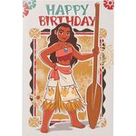 Carte anniversaire disney vaiana - draeger paris