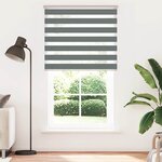 vidaXL Store zèbre gris foncé largeur du tissu 120 9 cm polyester