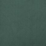 vidaXL Fauteuil avec repose-pied vert foncé velours