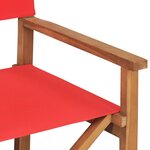 vidaXL Chaises de metteur en scène pliantes lot de 2 Bois teck massif