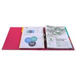 Classeur À Levier Prem'touch Intérieur Et Extérieur En Polypropylène - Dos 80mm - A4 Maxi - Framboise - X 10 - Exacompta