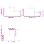 vidaXL Planteur 80x80x50 cm en inox