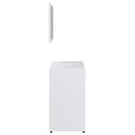 vidaXL Ensemble de meubles de salle de bain Blanc Bois d'ingénierie