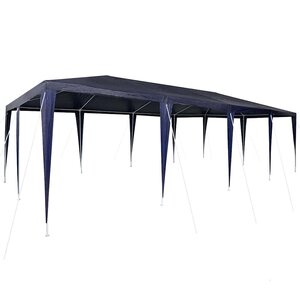 vidaXL Tente de fête Bleu 800 x 400 x 266 cm Polyéthylène et acier