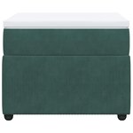 vidaXL Sommier à lattes de lit avec matelas Vert foncé 100x200 cm