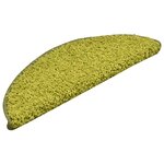 vidaXL Tapis d'escalier 30 pièces 56 x 17 x 3 cm Vert Demi-rond