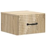 vidaXL Cabinet de chevet mural Chêne Sonoma 34 5 x 33 x 20 cm