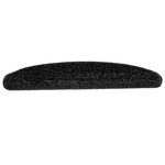 vidaXL Tapis d'escalier 15 Pièces noir 65x21x4 cm