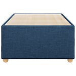 vidaXL Cadre de lit sans matelas bleu 100x200 cm tissu