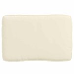 vidaXL Set de coussins de palette 3 Pièces Crème 120 x 80 x 12 cm
