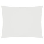 vidaXL Voile de parasol tissu oxford rectangulaire 2 5x3 5 m blanc