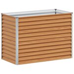 vidaXL Jardinière surélevée 98 x 50 x 68 cm Acier galvanisé