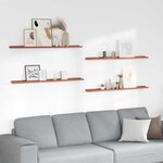 vidaXL Étagère Murale 4 Pièces Rouge 115 x 9 x 3 cm Bois d'ingénierie