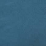 vidaXL Cadre de lit bleu 140x190 cm velours