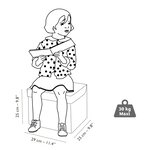 Djeco DD04488 - Coffre à jouets siège Roulotte
