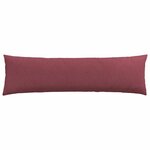 vidaXL Coussins de canapé 2 Pièces Bordeaux 145 x 40 cm tissu