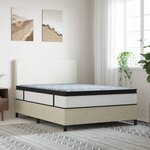 vidaXL Matelas à ressorts ensachés moyen plus 140x200 cm