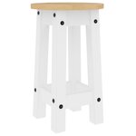 vidaXL Ensemble de bar 5 Pièces Blanc Bois de pin massif