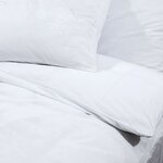 vidaXL Ensemble de housse de couette Blanc 225x220 cm Microfibre
