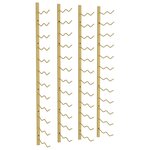 vidaXL Casier à vin mural pour 24 bouteilles 2 Pièces Doré Fer