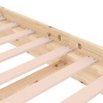 vidaXL Cadre de lit bois massif 120x190 cm petit double