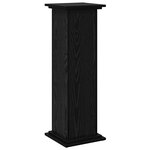 vidaXL Support d'affichage avec rangement Chêne noir 31x30x90 cm Bois reconstitué