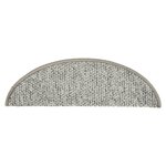 vidaXL Tapis de marches d'escalier 15 Pièces Gris clair 56x17x3 cm