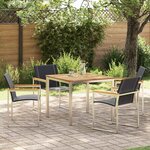 vidaXL Ensemble de salle à manger pour jardin 5 Pièces