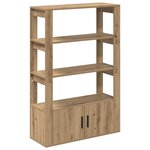 vidaXL Buffet chêne artisanal 30 x 80 x 119.5 cm Bois d'ingénierie
