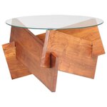 Vidaxl table basse 60 cm bois solide d'acacia