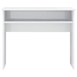 vidaXL Bureau Blanc brillant 90x50x74 cm Bois d'ingénierie