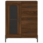 vidaXL Buffet chêne marron 69 5x34x90 cm bois d'ingénierie