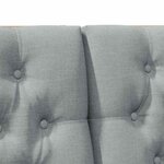 vidaXL Tête de lit capitonnée Gris clair 200 cm Pin massif