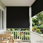 vidaXL Store enrouleur Protection UV Noir 160 x 230 cm Polyester