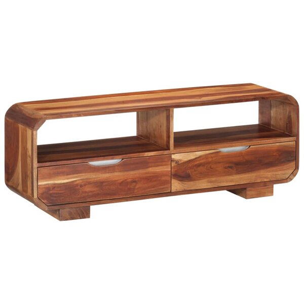 vidaXL Meuble TV 110x30x40 cm Bois d'acacia massif