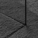 vidaXL Tapis "HUARTE" Anthracite 160x230 cm Ovale