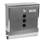 Boîte aux Lettres en Acier Inoxydable avec Porte-journaux  Chance E7007  Inox
