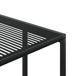 vidaXL Ensemble à manger de jardin 15 Pièces noir résine tressée