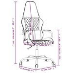 vidaXL Chaise de jeu Noir et gris Similicuir