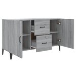vidaXL Buffet sonoma gris 100x36x60 cm bois d'ingénierie