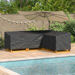 vidaXL Housse pour meubles Noir 260 x 210 x 80 cm Tissu Oxford 210D