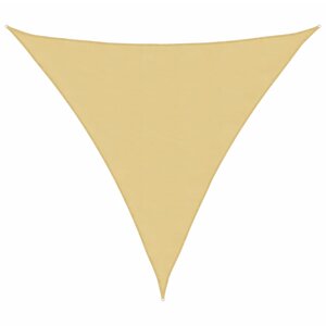vidaXL Voile d'ombrage sable 6x6x6 m 100   polyester oxford