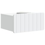 vidaXL Cabinet de chevet mural avec tiroir Blanc 49 x 34 5 x 24 cm