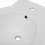 vidaXL Bidet rond Céramique haute qualité Blanc