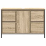 vidaXL Meuble sous-vasque avec tiroirs chêne sonoma 90x34 5x60 cm