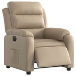 vidaXL Fauteuil inclinable électrique Cappuccino Similicuir