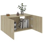 vidaXL Armoire murale Chêne sonoma 80x39x40 cm Bois d'ingénierie
