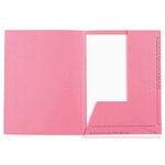 Paquet De 25 Chemises 2 Rabats Super 210 Contact - 24x32cm - Rose - X 5 - Exacompta